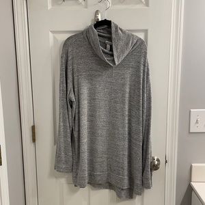 Gray plus size turtle neck